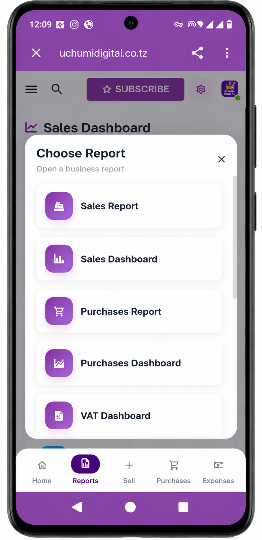 Uchumi Digital Dashboard